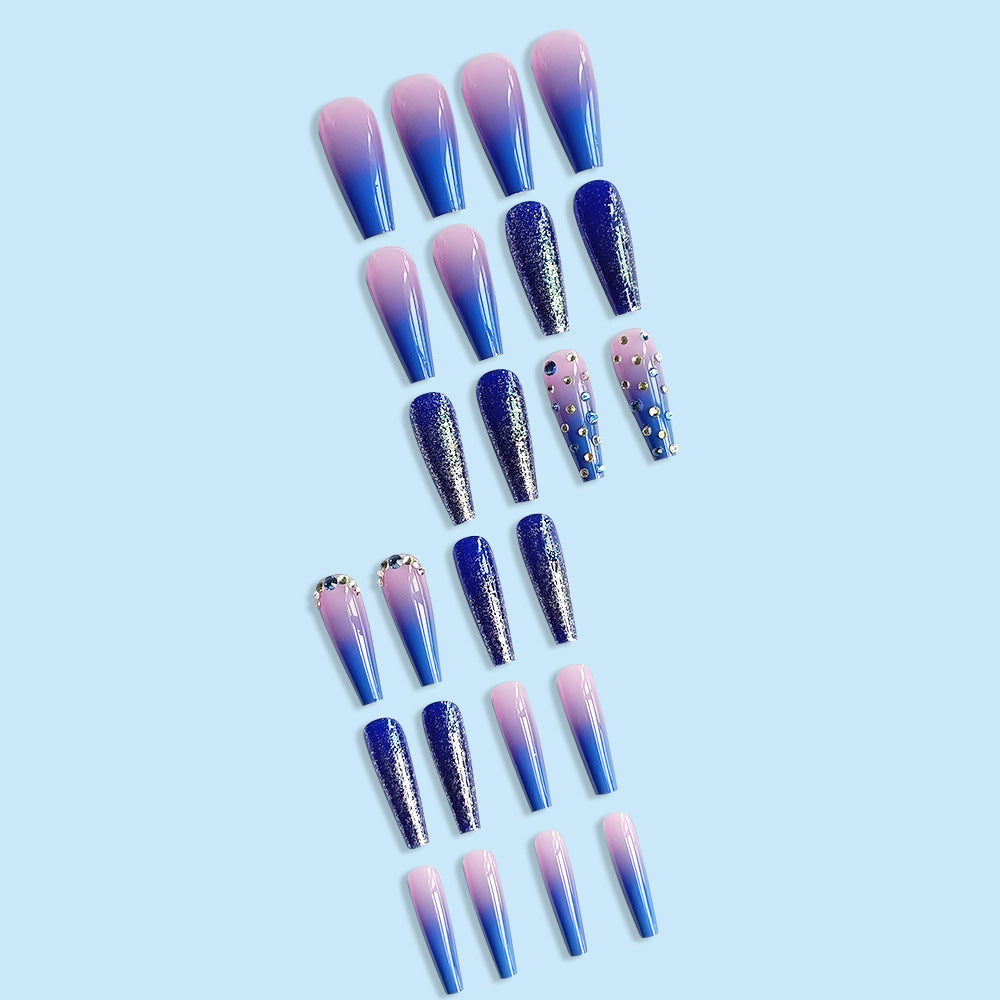 Blue Star Ocean Ballerina Press-On Nails