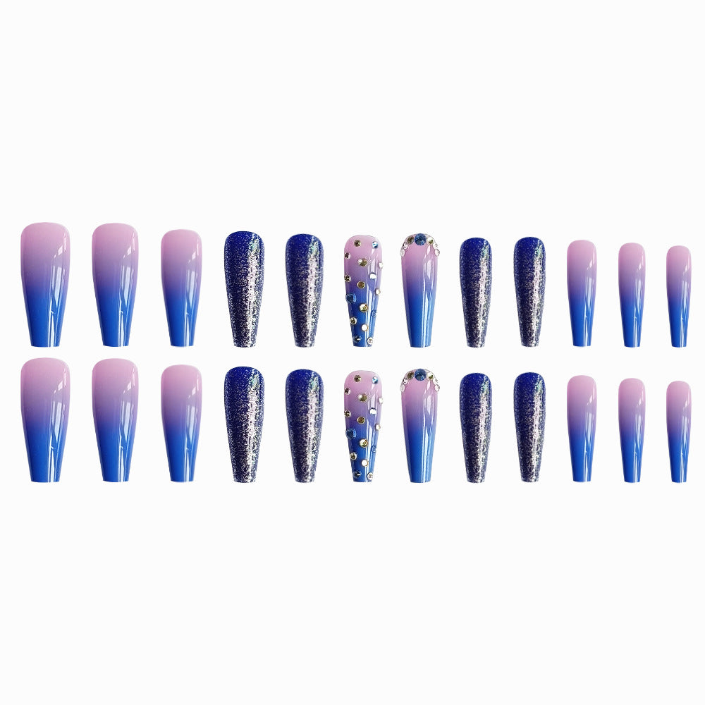 Blue Star Ocean Ballerina Press-On Nails