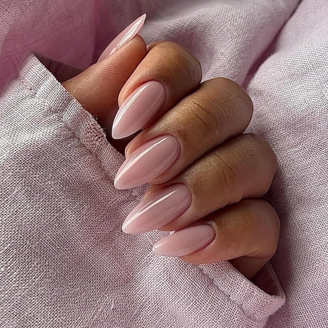 Chrome Mirror Press-On Nails | Reusable Almond Shape Glue-On Nails