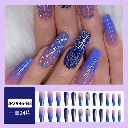 Blue Star Ocean Ballerina Press-On Nails