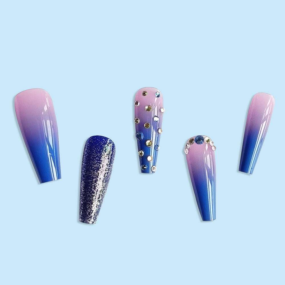 Blue Star Ocean Ballerina Press-On Nails